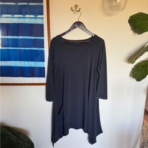 Cut Loose Navy Striped Tunic